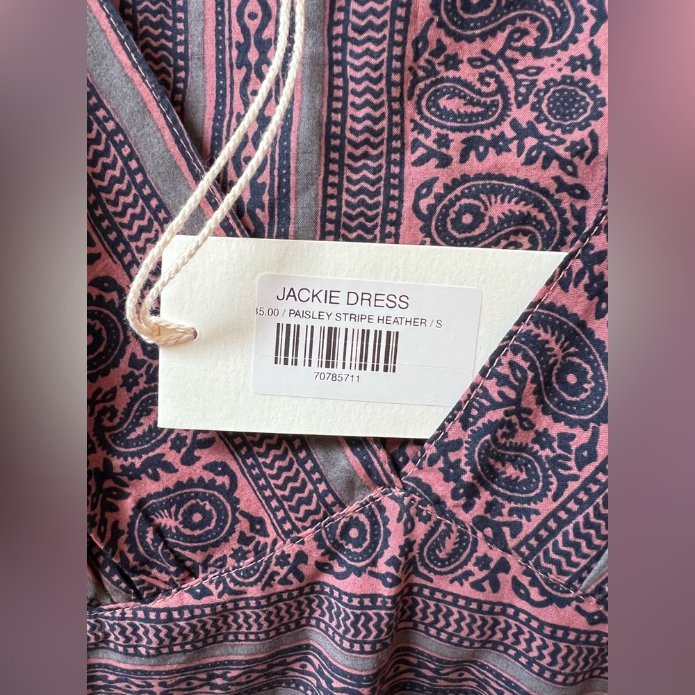 Natalie Martin Jackie dress in Paisley Stripe Heather. Size:Small New with tags!